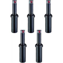 K Rain - Lot De 5 Arroseur Krain Minipro 1/2'' Arroseur Turbine D'Arrosage Portée 4,9 À 14m, Angle Réglable Arrosage Professionnel