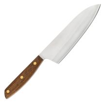 Arcos Serie Nordika - Cuchillo Deba - Acero Inoxidable Nitrum - Hoja De 170 Mm - Mango De Madera Ovengkol 100% Natural De Bosques Certificados Fsc - 