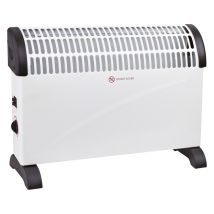 Konvektor – 3 Leistungsstufen 750W-2000W – einstellbares Thermostat – Überhitzungsschutz – Wandbefestigung – 220-240V 50Hz