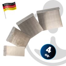 Eurotools - Masterproof Professional Schaber Spachtel-set 4-teilig 50 / 80 / 100 / 120 Mm, Mit Stahlklinge
