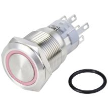 Tc-10090960 Las1-agq-22e/r/24v/s Vandalismusgeschützter Drucktaster 250 V/ac 3 A 2 X - Tru Components