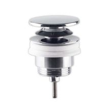 Piletta universale automatica in ottone cromato – D. 63 x 1"1/4 – Altezza 40 mm, Portata 41 l/min