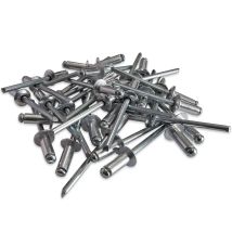 500 Rivets Alu Tete Standard De 4.8 X 12 Tige Acier