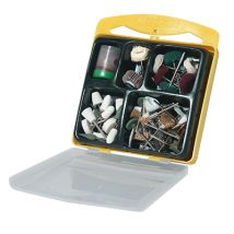Set di accessori per lucidatura – 71153 – Feltri lucidanti, lucidanti siliconici, spazzole – Maxicraft