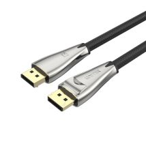 Cavo DisplayPort 3 m Nero – Unitek – 8K @ 60 Hz, 4K @ 120 Hz, 165 Hz, 240 Hz – Rame stagnato, Nylon intrecciato