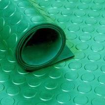 Vivol - Alfombra De Goma En Rollo Verde - Tacos 3mm - 120cm De Ancho
