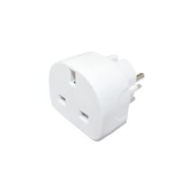Travel Adapter – 171631 – UK 3-Pin to EU 2-Pin Socket Adaptor – 220-240V – Max Load 13A – Strong Plastic Construction