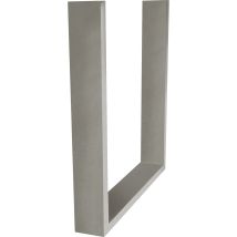 Bankkufe Regular Slim Höhe 412mm - Bankgestell Mit 100kg Tragkraft, Edelstahl Gebürstet - Simausrom