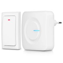 Campanello Kinetico Wireless Alecto ADB30WT – Portata 50m – IP44 – Ecologico e Facile da Installare