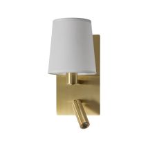 Lampenwelt - Led Wall Light 'aiden' Made Of Textile For Living Room & Dining Room