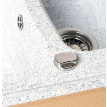 Automatischer Ablauf Rund Verchromt Für Einbeckenspüle