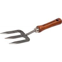 Rex – Forcella in legno – 3 denti – Manico in frassino tinto scuro