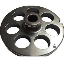 Salvinox Piastra Con Mozzo Per Tritacarne 22 Foro 18 ,acciaio Inox Auto Affilanti Qualità Professionale