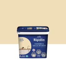 Pittura Murale Ripolin Cucina E Bagno, 0,75 Litri, Giallo Renoir Satinato Ripolin