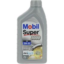 Mobil Super 3000 XE 5W-30 Motoröl 1 l Synthetisches Hochleistungsöl für Benzin- und Dieselmotoren ACEA C3 API SM/SL