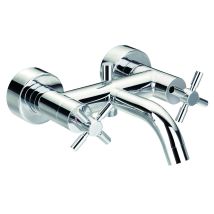 PAINI – Miscelatore per vasca e doccia Tubos – Uscita doccia M 1/2′′, Interasse 150 +/- 20 mm, Sporgenza becco 203 mm
