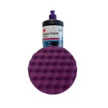 3m 51677 Pasta Abrasiva Famous Finish Lt 1 + 3m 33042 Tampone In Spugna Viola Per Polish Pezzi 1
