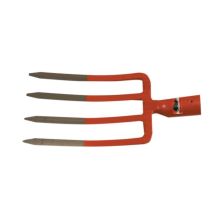 Capaldo Heugabel 4 Zinken aus hochwertigem Stahl – Gartenwerkzeug für Bodenbearbeitung
