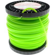 Filo Per Decespugliatore Professionale, Sezione Quadrata, 6,0 Mm X 55 M, Verde O Arancione Fluorescente O Nera