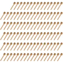 100 Piezas De Cucharones De Miel Mini De 7,6 Cm (3 Pulgadas), Cucharas De Miel De Madera, Cucharones De Miel Portátiles Para El Hogar, Mini Cucharones