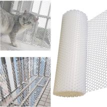 Rete Di Protezione Per Gatti In Plastica Bianca, Rete Di Sicurezza Per Bambini, Rete Per Gatti Da Balcone Senza Fori, Robusta, Antistrappo, Rete 