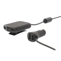 Sweex Autoladegerät 4 USB-Ports 96A 12V schwarz 1,8m Kabel kompatibel mit Smartphones Navigationssystemen MP3-Playern