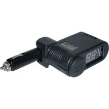 EUFAB – 16620 – Tester batteria per auto 12 V con display LCD e indicatore di stato di carica – Utensileria