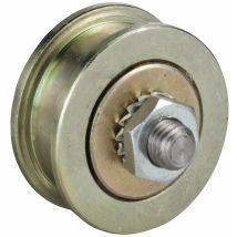 Helm - Schiebetor-stahlrolle (torrolle) Ø 55 Mm Laufrolle Stahl Verzinkt-gelb