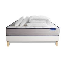 Pack Colchón Blanco Látex Y Espuma Viscoelástica 180 X 200