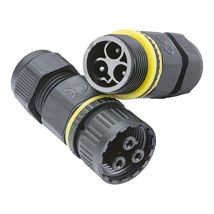 Jb0011 - Connettore Per Cavo Con Spina E Presa A 3 Poli, Ip68, 16 A - Knightsbridge