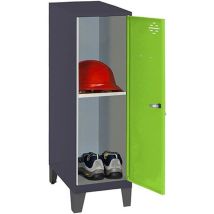 Simonrack – Casillero metálico mini con patas – 1015 x 300 x 500 mm – Cerradura de cilindro – Ideal para espacios reducidos