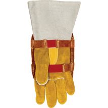 Hochhitzefester Handschutz aus Rindspaltleder mit aluminisiertem PFR Schutz – 15 cm Breite – 20 cm Länge – Gewicht 70 g