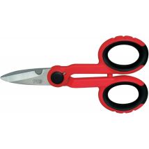 Forbici Elettricisti 140mm – Acciaio Inossidabile – Manici in Tessuto Morbido – Taglio fino a 16mm²