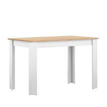 Symbiosis Nice, Tavolo Da Pranzo, Bianco E Rovere Naturale 110x70x73,1 Cm