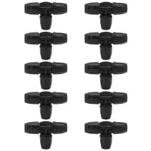 10 Piezas 8/11 Tee De Púas Con Conector De Tubería De Bloqueo Accesorios De Manguera Para Riego Por Goteo De Jardín