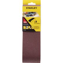 Piranha – Nastro abrasivo 75x533 mm Grana 100 – 3 pezzi – Universale, Legno, Metallo, Pittura, Vernice