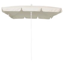 Maffei - Sonnenschirm Art.113r Ecru 185 X 125 X H 230 Cm Stahlrahmen Weiß