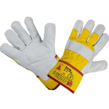 Guanti di protezione Sande Rindcuir, taglia 10 – pelle di manzo – 24-30 cm – Testato TÜV GS