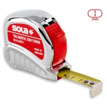 Sola – Nastro Tri Matic 19mm x 5m – Acciaio antiriflesso, Plastica ABS resistente – Precisione Classe I