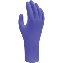 Showa - Guantes De Un Solo Uso,nitril,7540, Talla L(8-9),pack De 100 Unidades