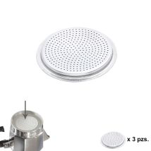 Filtro Per Caffè In Alluminio Classico/induzione 6 Tazze (3 Unità)