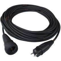 Schabus - 300110 Strom Verlängerungskabel Schwarz 10.00 M H07rn-f 3g 1,5 Mm²