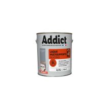 Pintura Esmalte Alquídico Brillante De 2,5 Litros Gris Mineral - Addict