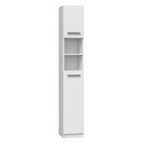 Hucoco - Marello - Badezimmersäule Moderner Stil - 183x32x30 - 2 Türen+regale