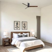 Ventyly Hybrid Ventilatore Da Soffitto Nero / Noce