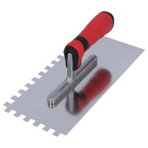 Glättekelle 280x130mm – Aluminiumstütze – ergonomischer 2-Komponenten-Griff – Helpmate