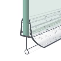 Heilmetz - Junta De Ducha,60cm Junta De Repuesto Para Puerta De Ducha Para Espesores De Cristal De 4-6mm, Junta Deflectora De Agua Para Puerta De 