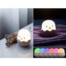Mega Light - Led Nachtlicht Eggy Egg, Per Usb Aufladbar, Dimmbar, 7 Lichtfarben - Höhe 12cm
