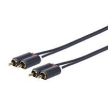 Vivolink - Prorcarca1 1m 2 X Rca 2 X Rca Schwarz Audiokabel - Audiokabel (2 X Rca, Stecker, 2 X Rca, Stecker, Rechts, Rechts)