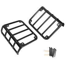 Rücklichtabdeckung für Jeep Wrangler JK 2007-2017 – Eisen – Rot, Schwarz, Silber – 100% neu